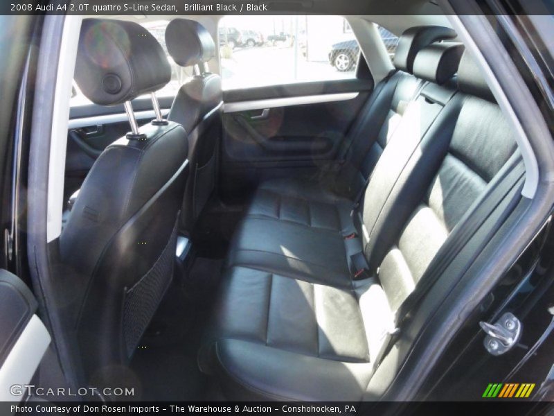Brilliant Black / Black 2008 Audi A4 2.0T quattro S-Line Sedan