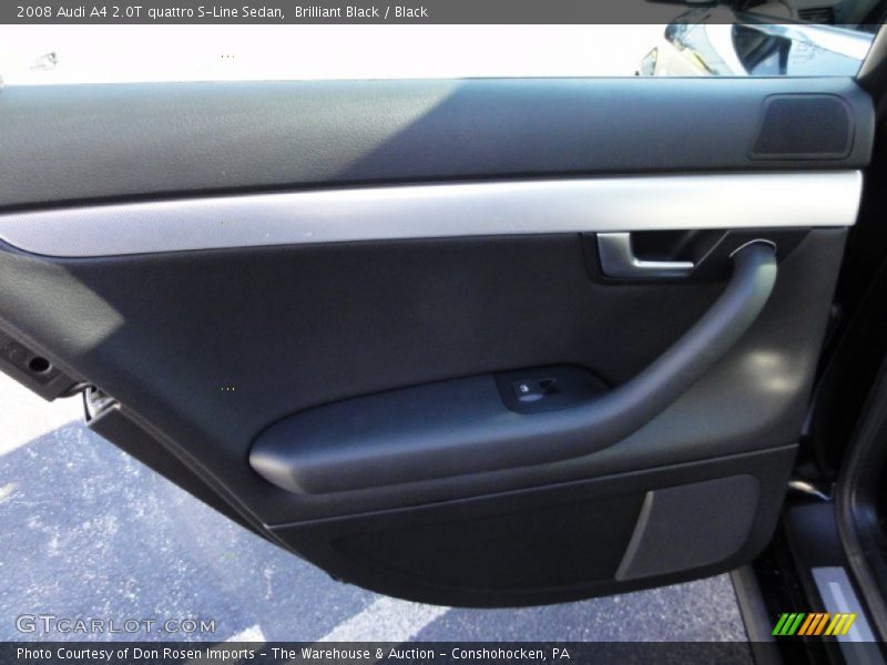 Brilliant Black / Black 2008 Audi A4 2.0T quattro S-Line Sedan