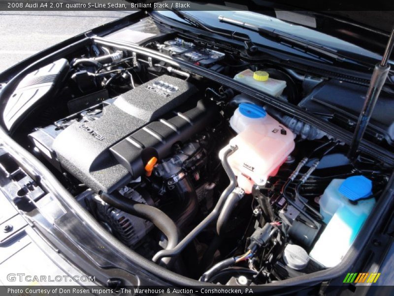 Brilliant Black / Black 2008 Audi A4 2.0T quattro S-Line Sedan