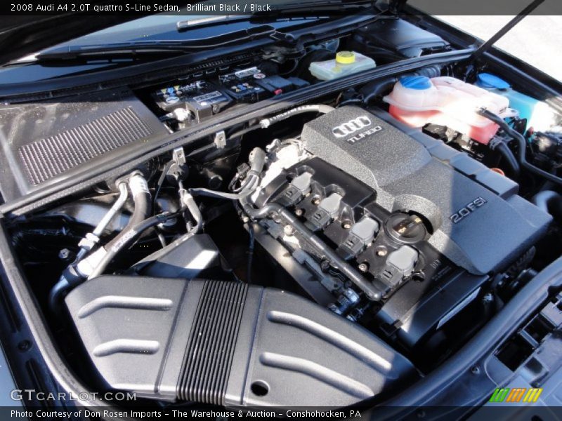 Brilliant Black / Black 2008 Audi A4 2.0T quattro S-Line Sedan