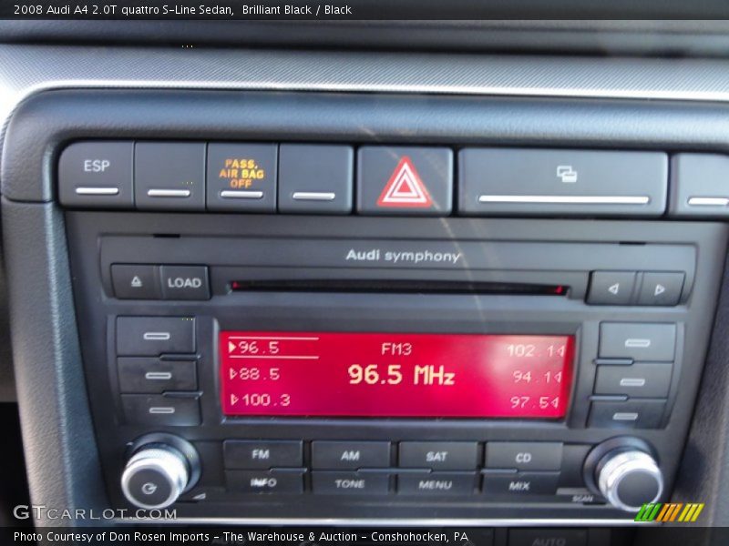 Brilliant Black / Black 2008 Audi A4 2.0T quattro S-Line Sedan