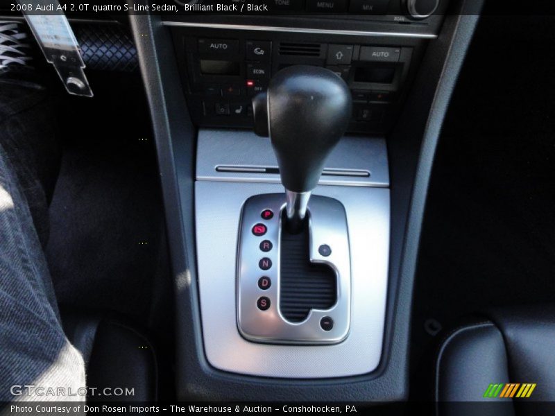 Brilliant Black / Black 2008 Audi A4 2.0T quattro S-Line Sedan