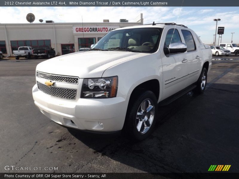 White Diamond Tricoat / Dark Cashmere/Light Cashmere 2012 Chevrolet Avalanche LTZ 4x4