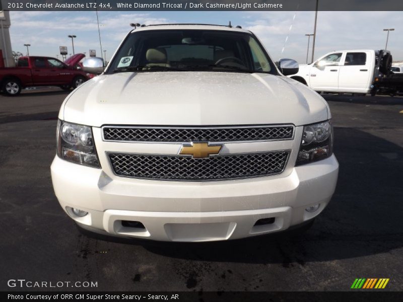 White Diamond Tricoat / Dark Cashmere/Light Cashmere 2012 Chevrolet Avalanche LTZ 4x4