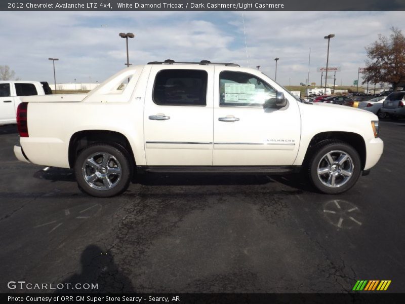 White Diamond Tricoat / Dark Cashmere/Light Cashmere 2012 Chevrolet Avalanche LTZ 4x4