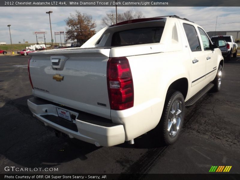 White Diamond Tricoat / Dark Cashmere/Light Cashmere 2012 Chevrolet Avalanche LTZ 4x4