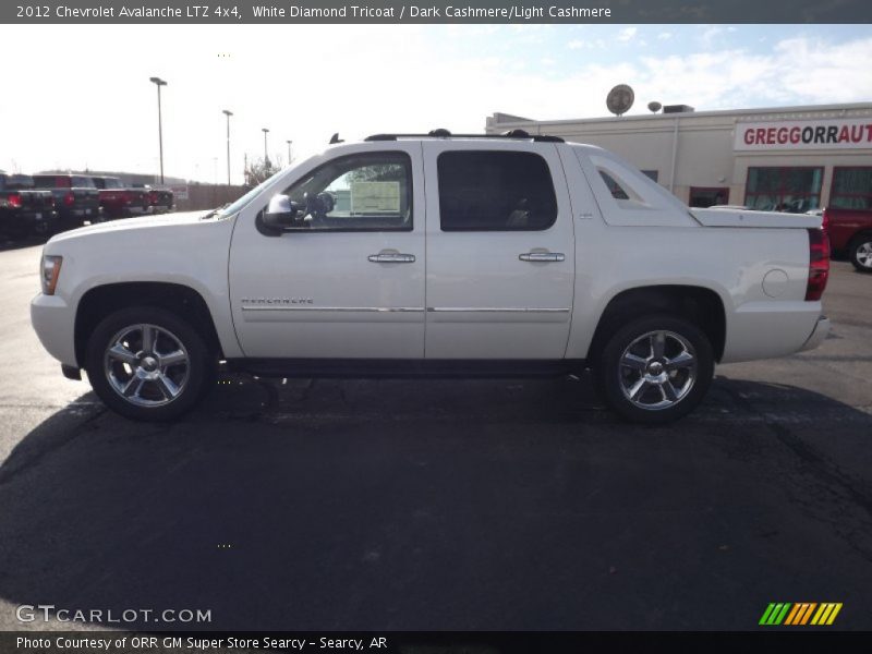 White Diamond Tricoat / Dark Cashmere/Light Cashmere 2012 Chevrolet Avalanche LTZ 4x4