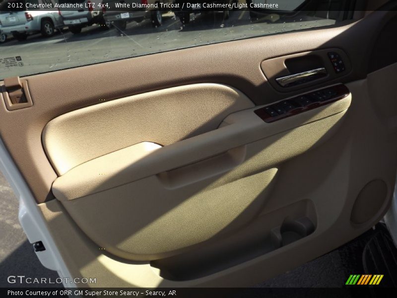 White Diamond Tricoat / Dark Cashmere/Light Cashmere 2012 Chevrolet Avalanche LTZ 4x4