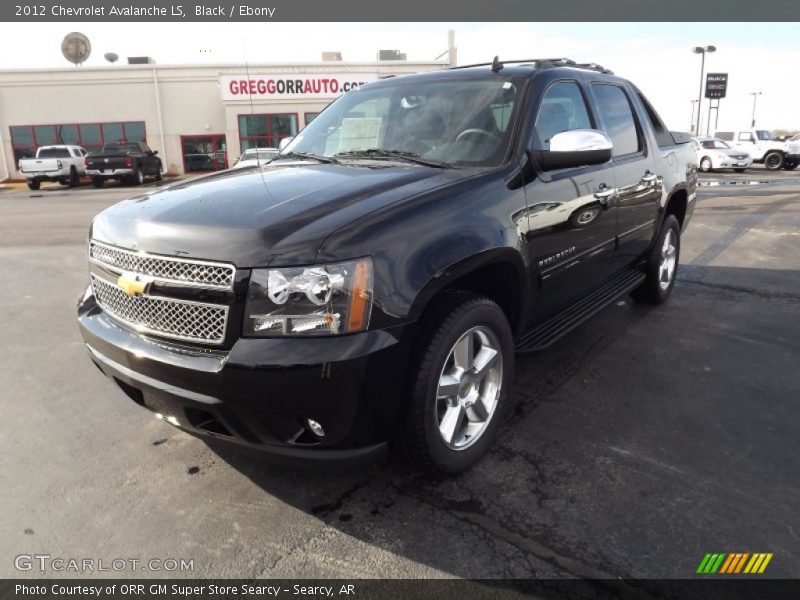 Black / Ebony 2012 Chevrolet Avalanche LS