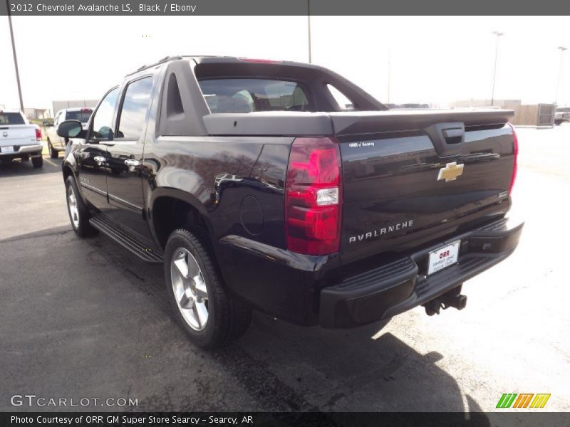 Black / Ebony 2012 Chevrolet Avalanche LS