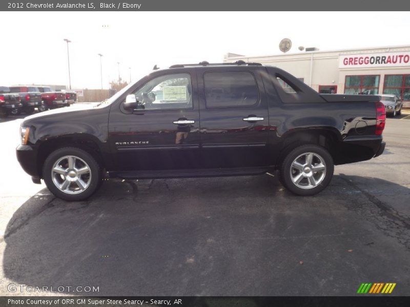 Black / Ebony 2012 Chevrolet Avalanche LS