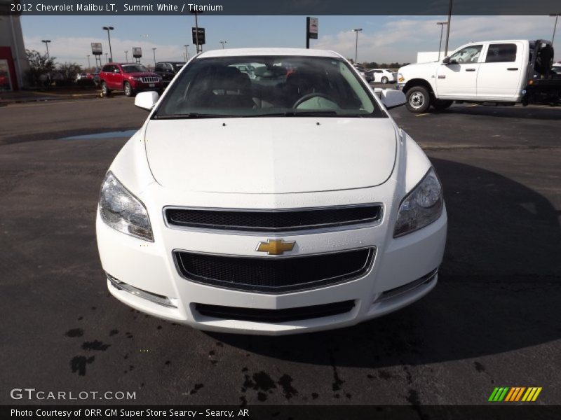 Summit White / Titanium 2012 Chevrolet Malibu LT