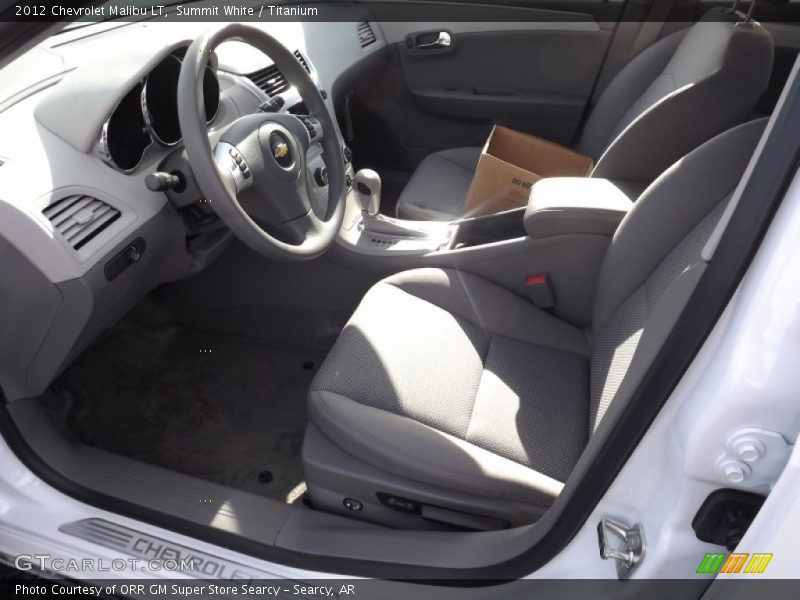 Summit White / Titanium 2012 Chevrolet Malibu LT