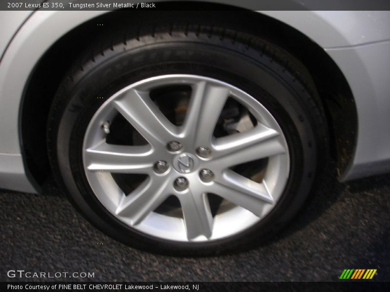 Tungsten Silver Metallic / Black 2007 Lexus ES 350