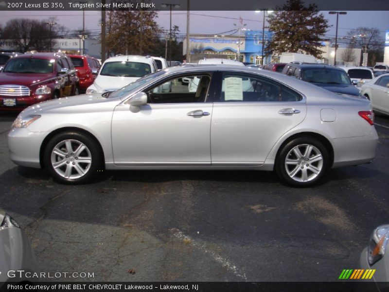 Tungsten Silver Metallic / Black 2007 Lexus ES 350