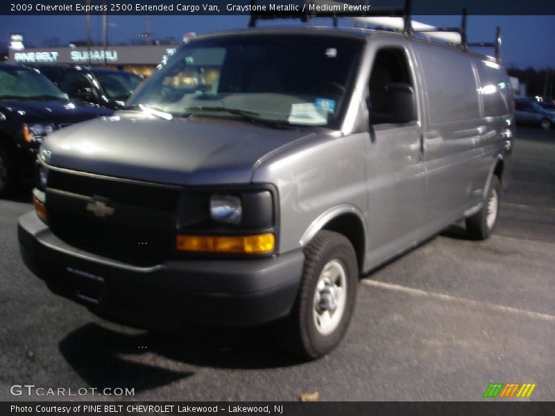 Graystone Metallic / Medium Pewter 2009 Chevrolet Express 2500 Extended Cargo Van