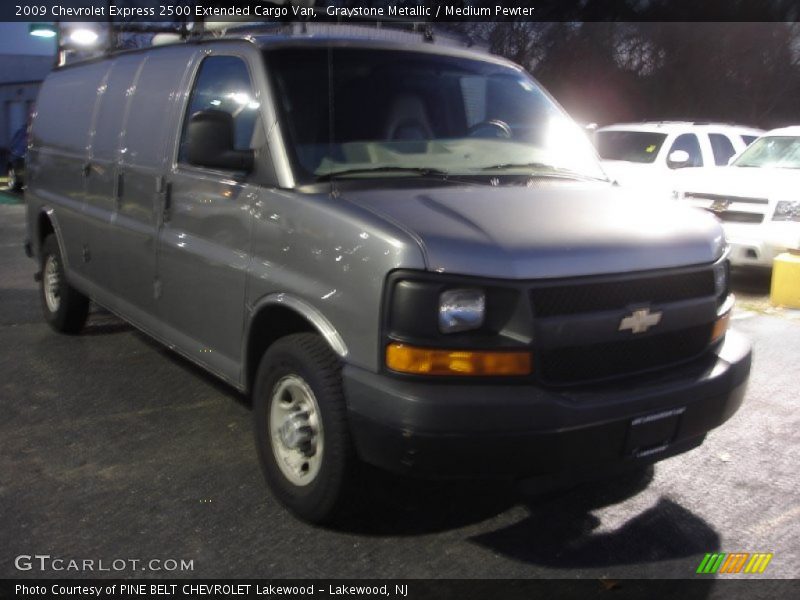 Graystone Metallic / Medium Pewter 2009 Chevrolet Express 2500 Extended Cargo Van