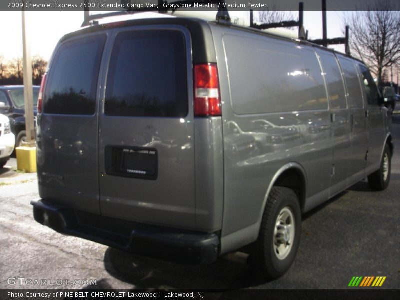 Graystone Metallic / Medium Pewter 2009 Chevrolet Express 2500 Extended Cargo Van