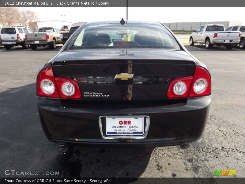 Black Granite Metallic / Ebony 2012 Chevrolet Malibu LTZ