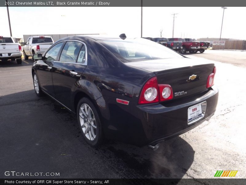 Black Granite Metallic / Ebony 2012 Chevrolet Malibu LTZ