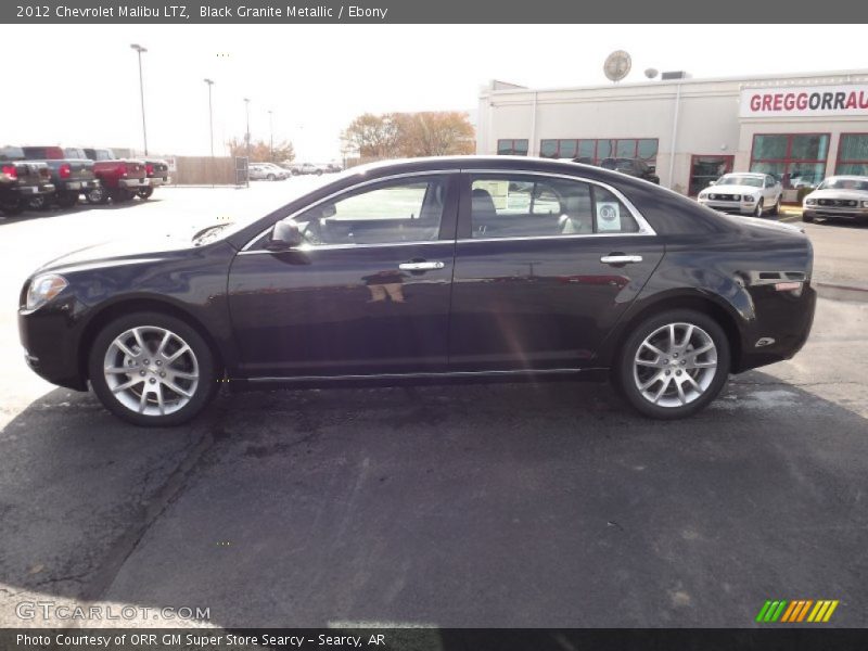 Black Granite Metallic / Ebony 2012 Chevrolet Malibu LTZ