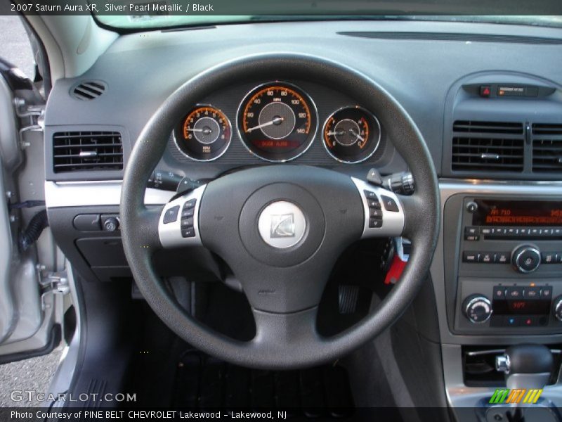 Silver Pearl Metallic / Black 2007 Saturn Aura XR