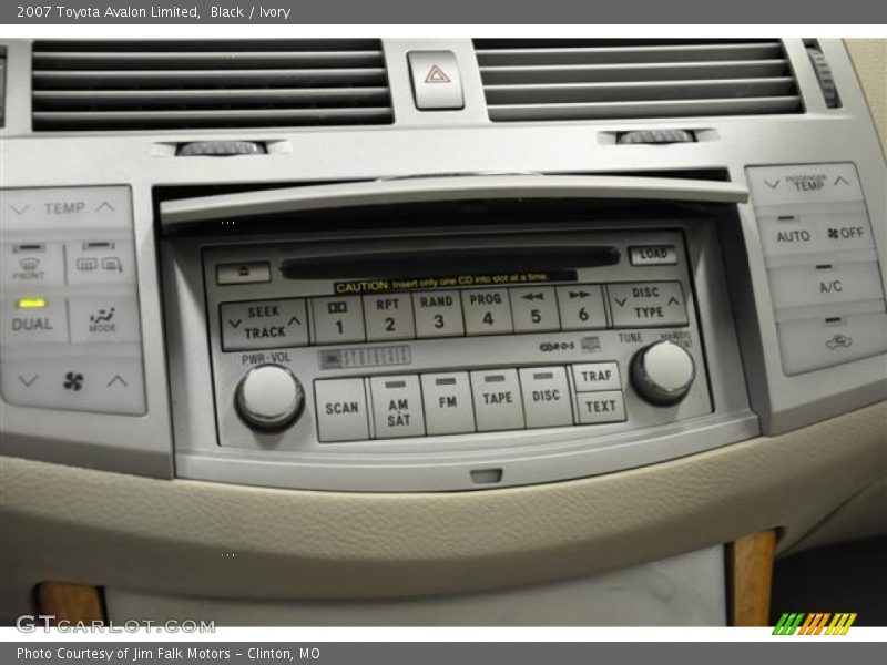Black / Ivory 2007 Toyota Avalon Limited