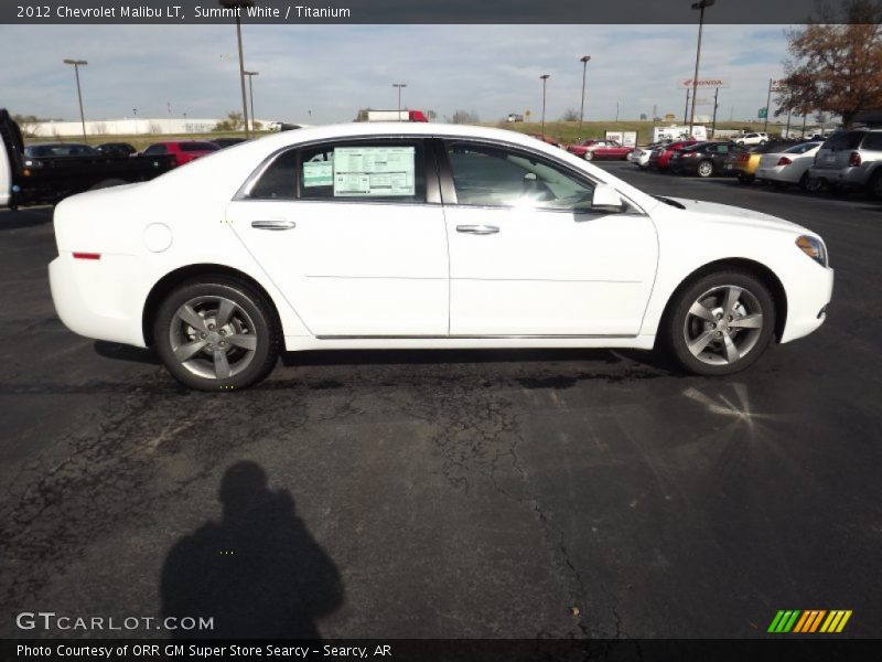 Summit White / Titanium 2012 Chevrolet Malibu LT