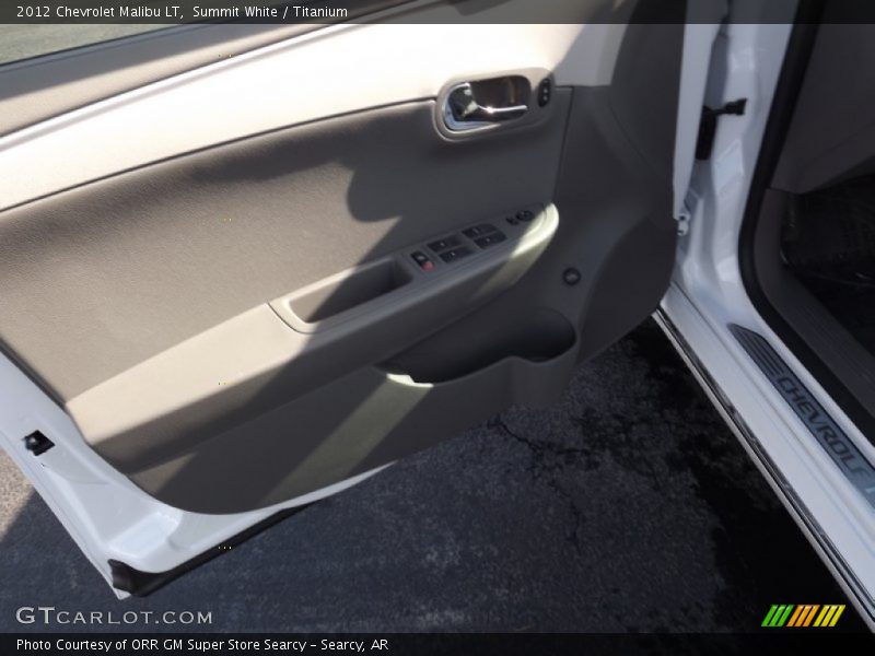 Summit White / Titanium 2012 Chevrolet Malibu LT