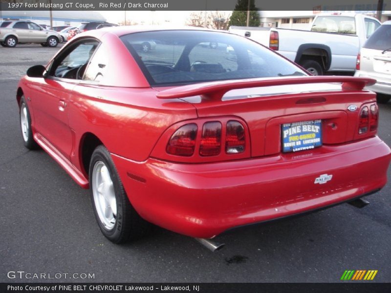 Rio Red / Dark Charcoal 1997 Ford Mustang GT Coupe
