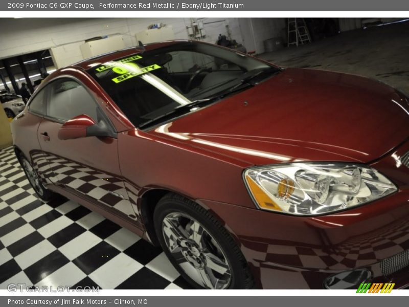 Performance Red Metallic / Ebony/Light Titanium 2009 Pontiac G6 GXP Coupe