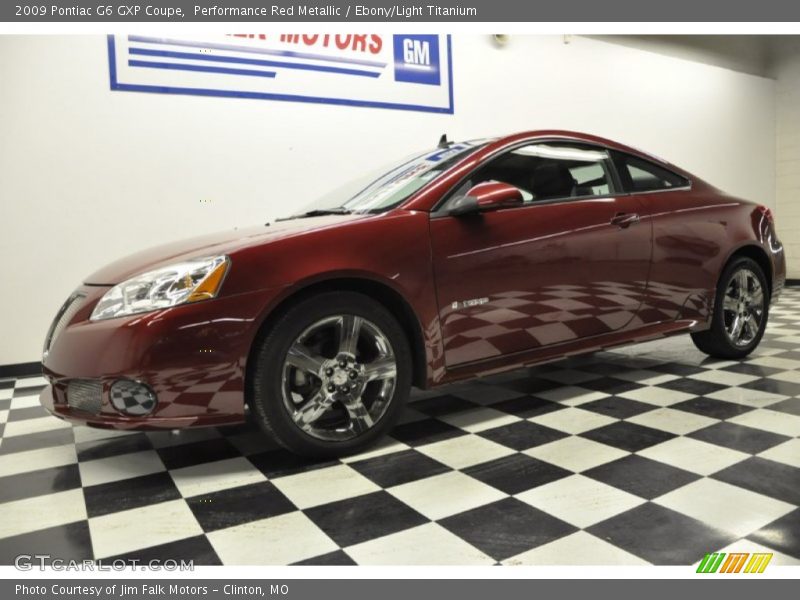 Performance Red Metallic / Ebony/Light Titanium 2009 Pontiac G6 GXP Coupe