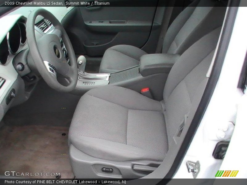 Summit White / Titanium 2009 Chevrolet Malibu LS Sedan