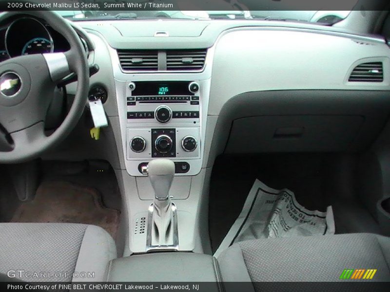 Summit White / Titanium 2009 Chevrolet Malibu LS Sedan
