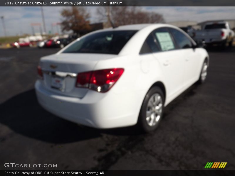 Summit White / Jet Black/Medium Titanium 2012 Chevrolet Cruze LS