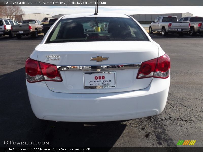 Summit White / Jet Black/Medium Titanium 2012 Chevrolet Cruze LS