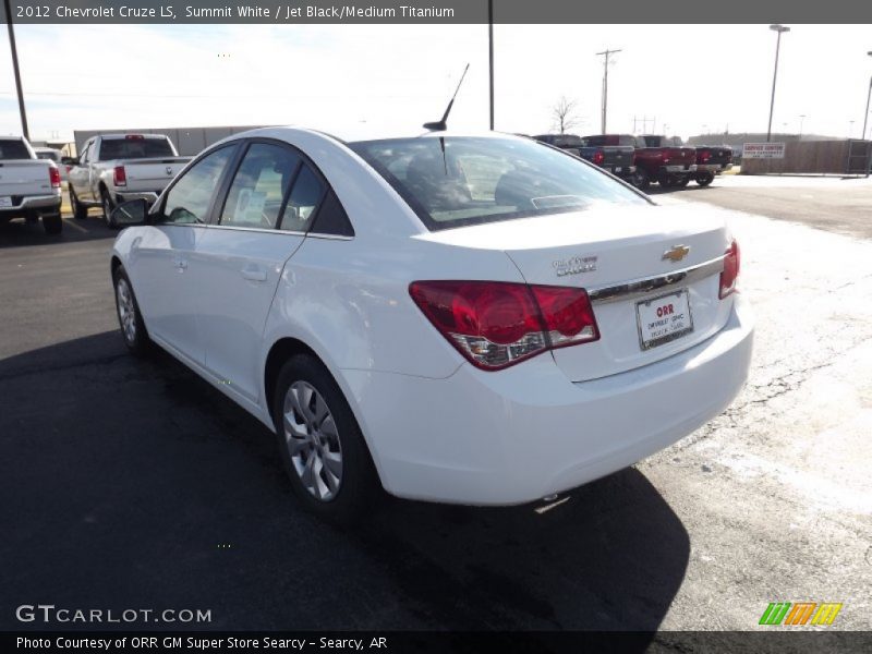 Summit White / Jet Black/Medium Titanium 2012 Chevrolet Cruze LS