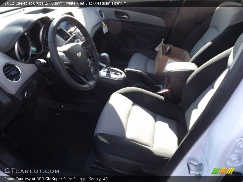 Summit White / Jet Black/Medium Titanium 2012 Chevrolet Cruze LS