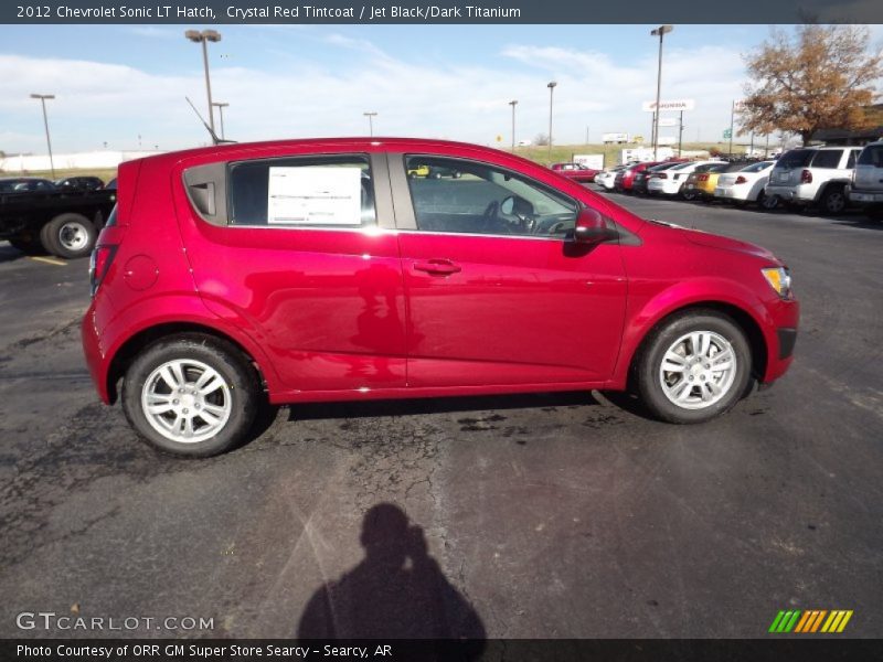 Crystal Red Tintcoat / Jet Black/Dark Titanium 2012 Chevrolet Sonic LT Hatch