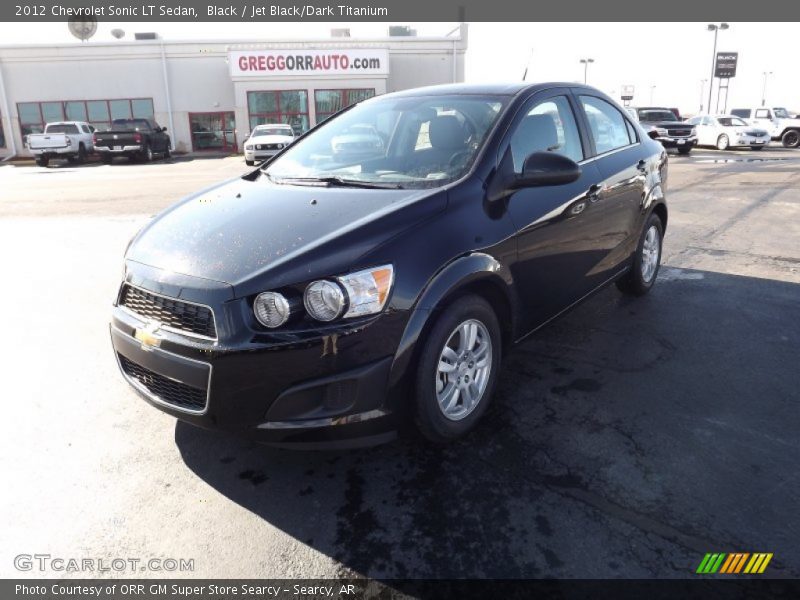 Black / Jet Black/Dark Titanium 2012 Chevrolet Sonic LT Sedan