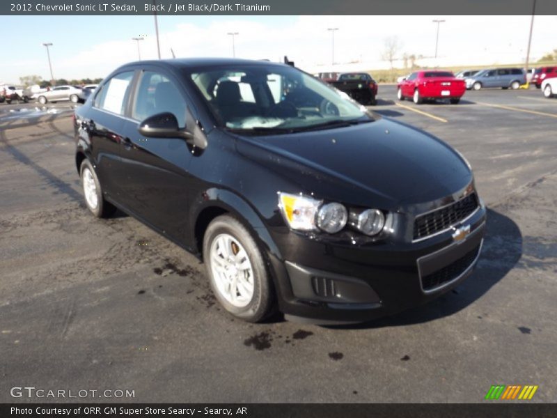 Black / Jet Black/Dark Titanium 2012 Chevrolet Sonic LT Sedan