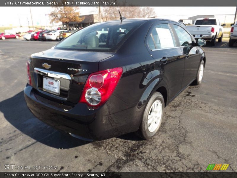 Black / Jet Black/Dark Titanium 2012 Chevrolet Sonic LT Sedan