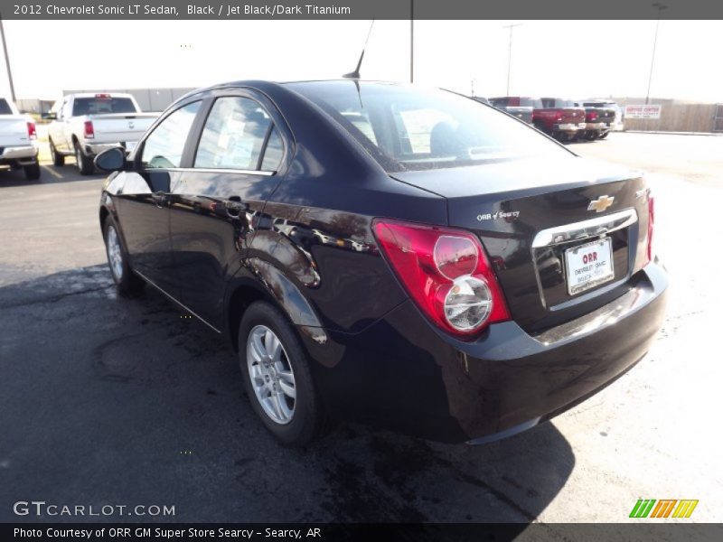 Black / Jet Black/Dark Titanium 2012 Chevrolet Sonic LT Sedan