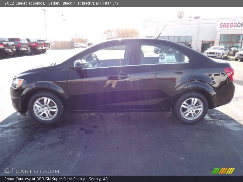 Black / Jet Black/Dark Titanium 2012 Chevrolet Sonic LT Sedan