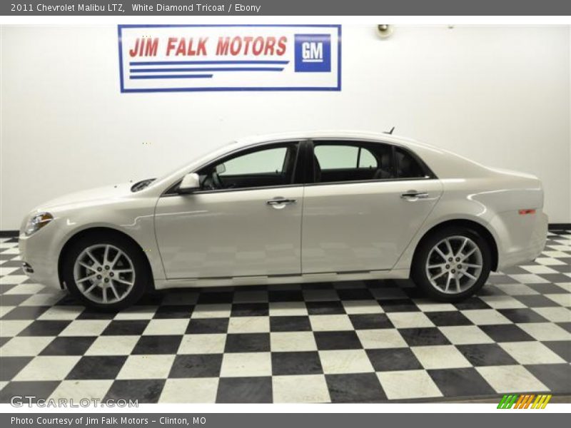 White Diamond Tricoat / Ebony 2011 Chevrolet Malibu LTZ
