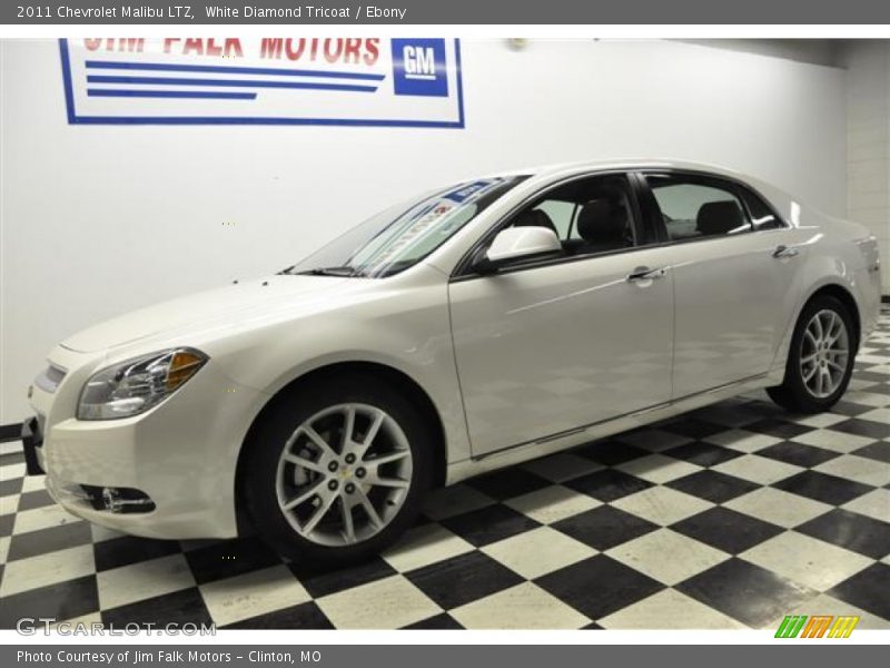 White Diamond Tricoat / Ebony 2011 Chevrolet Malibu LTZ