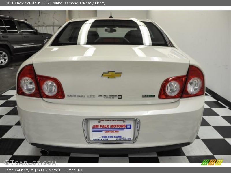White Diamond Tricoat / Ebony 2011 Chevrolet Malibu LTZ