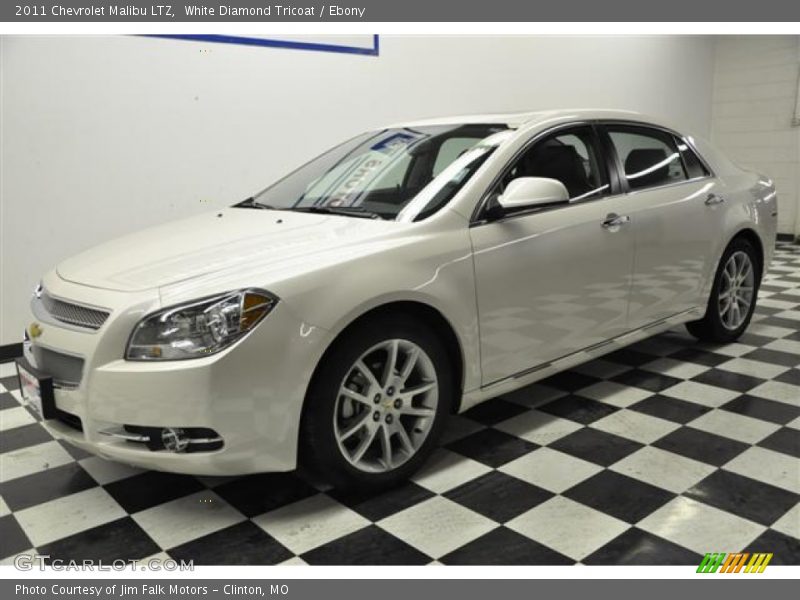 White Diamond Tricoat / Ebony 2011 Chevrolet Malibu LTZ