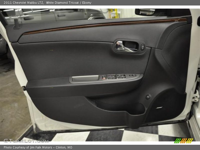 White Diamond Tricoat / Ebony 2011 Chevrolet Malibu LTZ