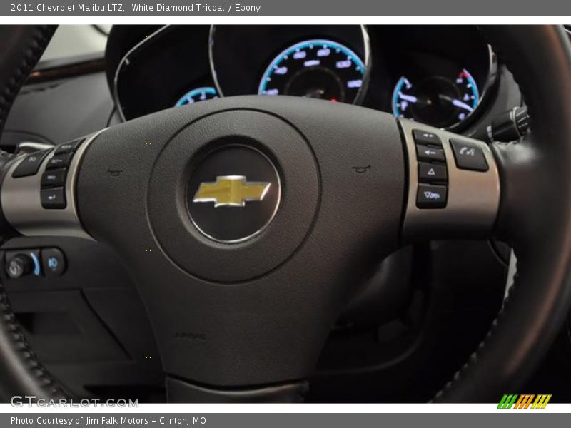 White Diamond Tricoat / Ebony 2011 Chevrolet Malibu LTZ